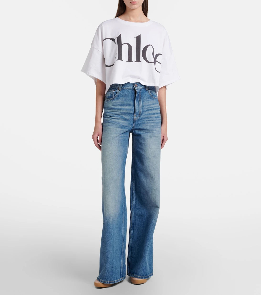 Chloé - Chloé Kick suede and leather sneakers