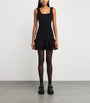 Sandro Paris Black Ruffled Mini Dress