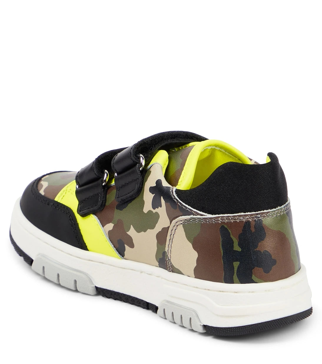 Moschino Kids - Camouflage leather sneakers