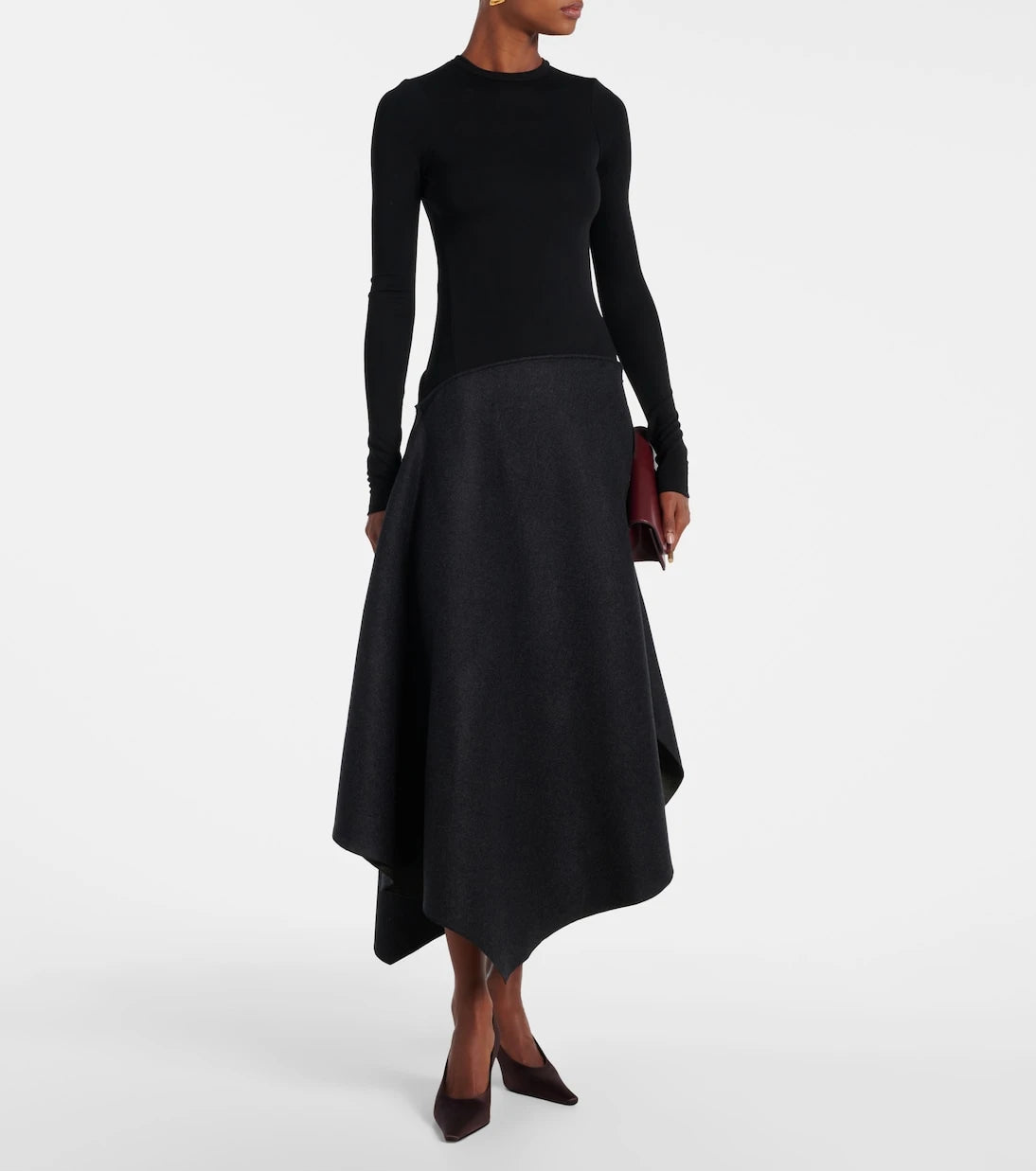 Victoria Beckham - Asymmetric midi dress
