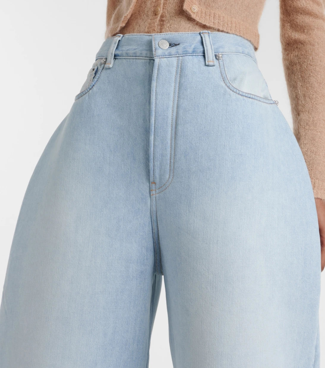 Acne Studios - High-rise barrel-leg jeans