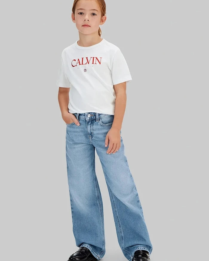 Детски дънки Calvin Klein Jeans HR WIDE