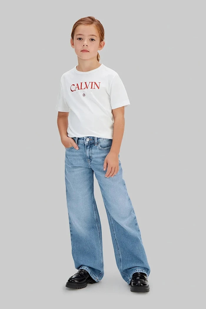 Детски дънки Calvin Klein Jeans HR WIDE