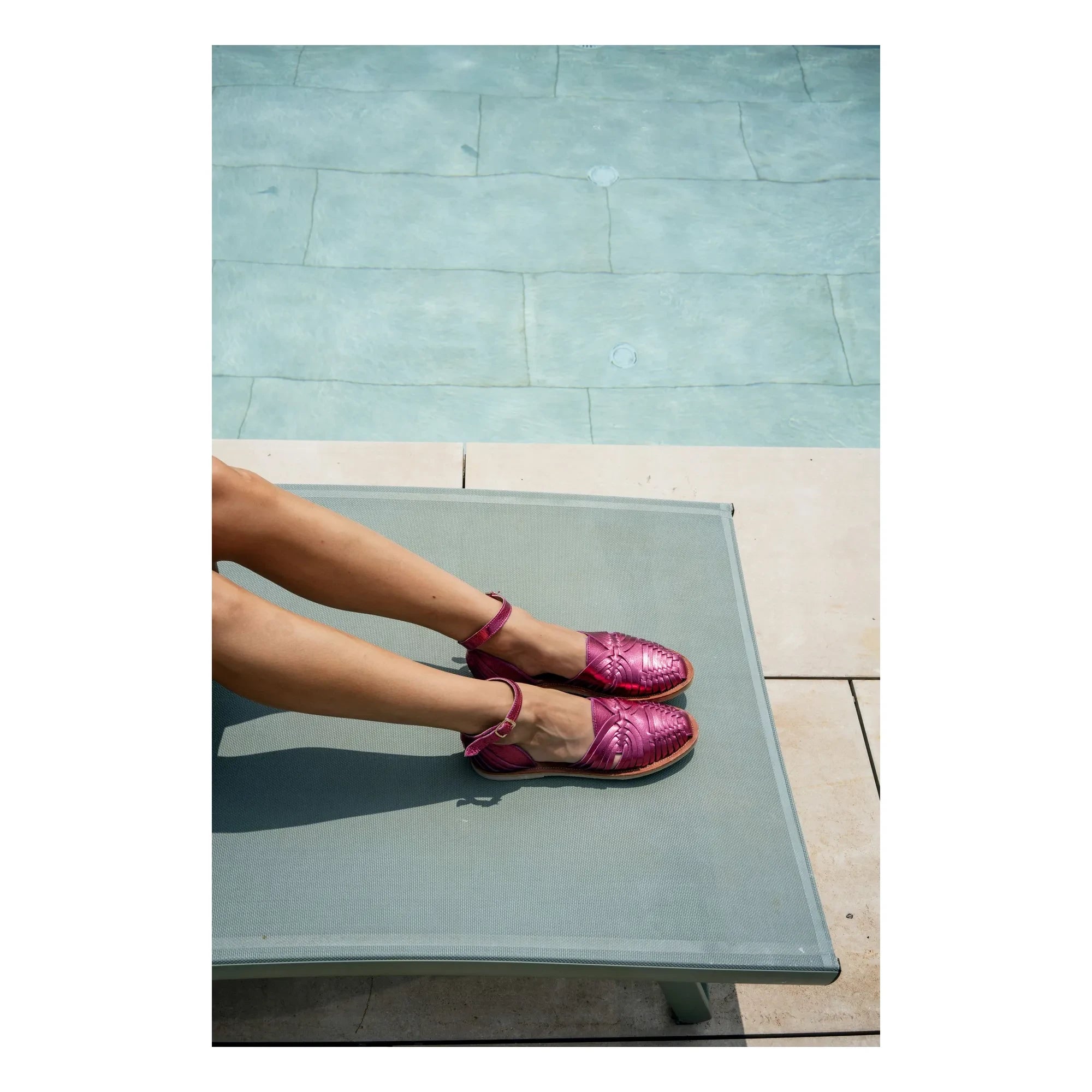 Mapache - Nayeli Metallic Sandals | Pink