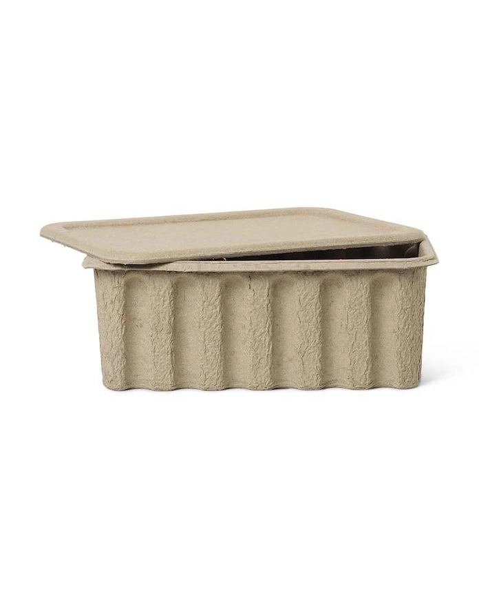 ferm LIVING Paper Pulp Box L Saklama Kutusu (2 Adet)