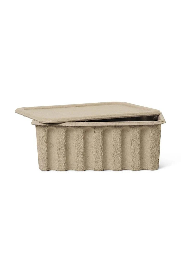 ferm LIVING Paper Pulp Box L Saklama Kutusu (2 Adet)