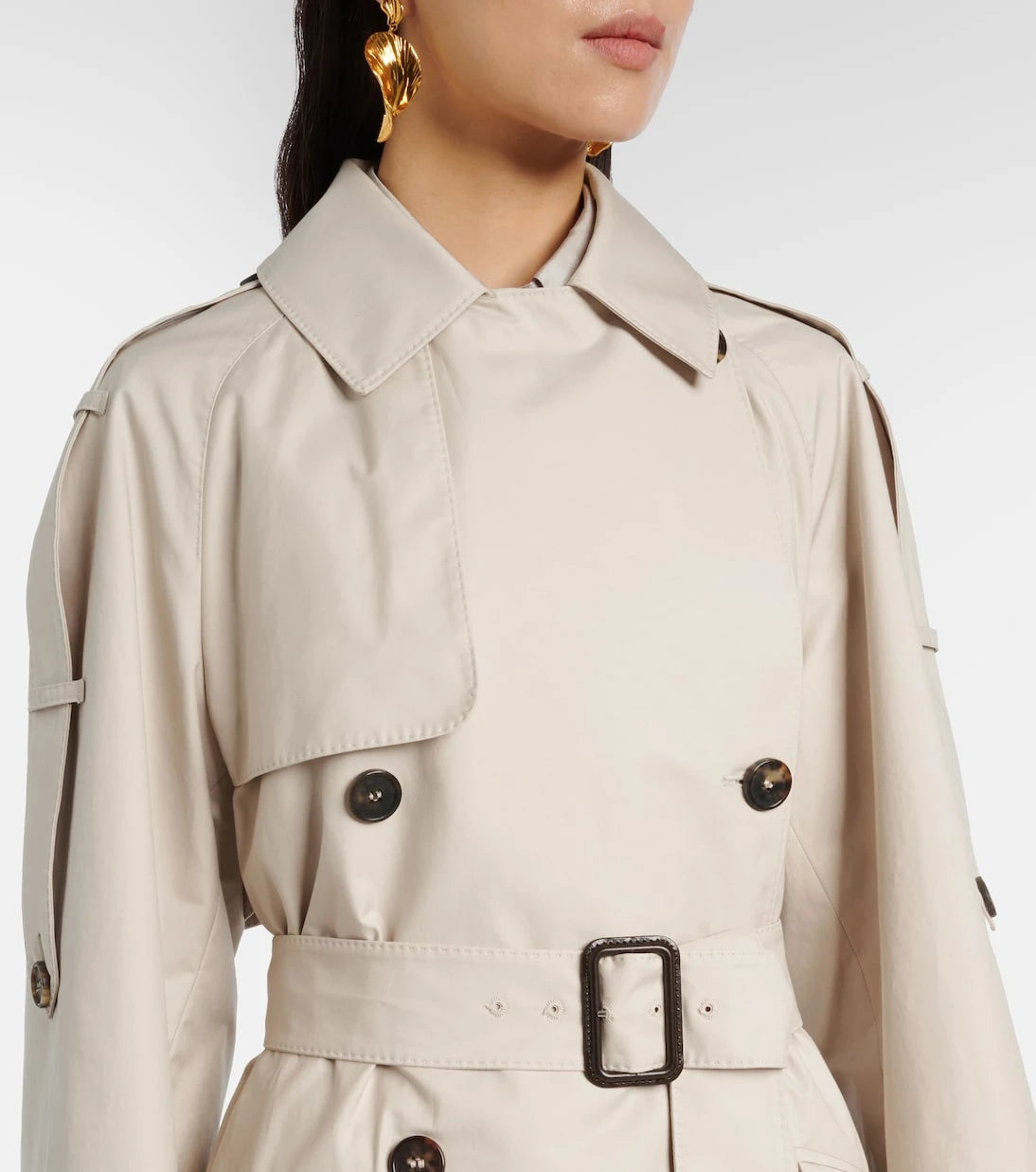Max Mara - معطف الترنش Delfino من نسيج التويل The Cube