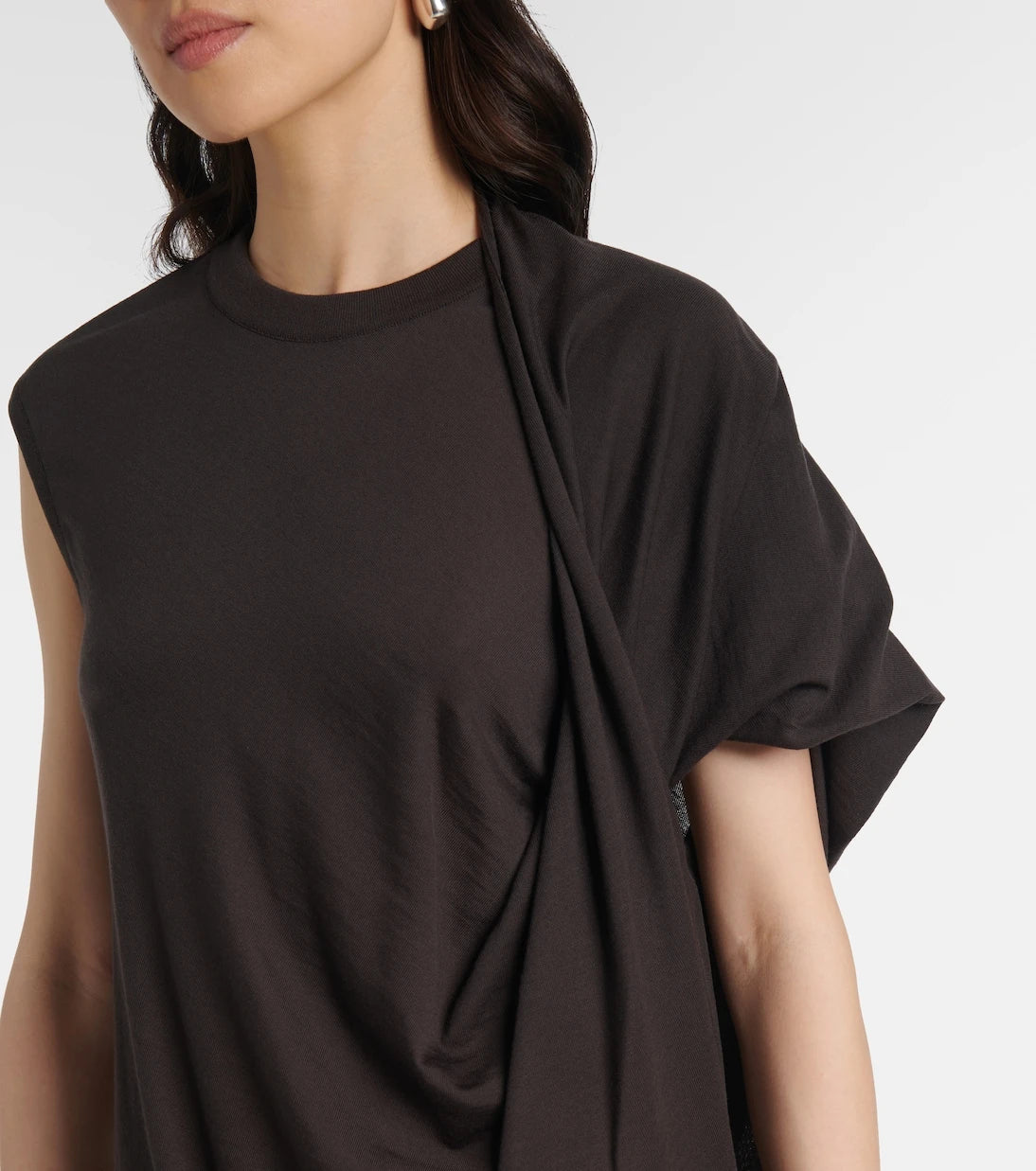Stella McCartney - Draped wool maxi dress