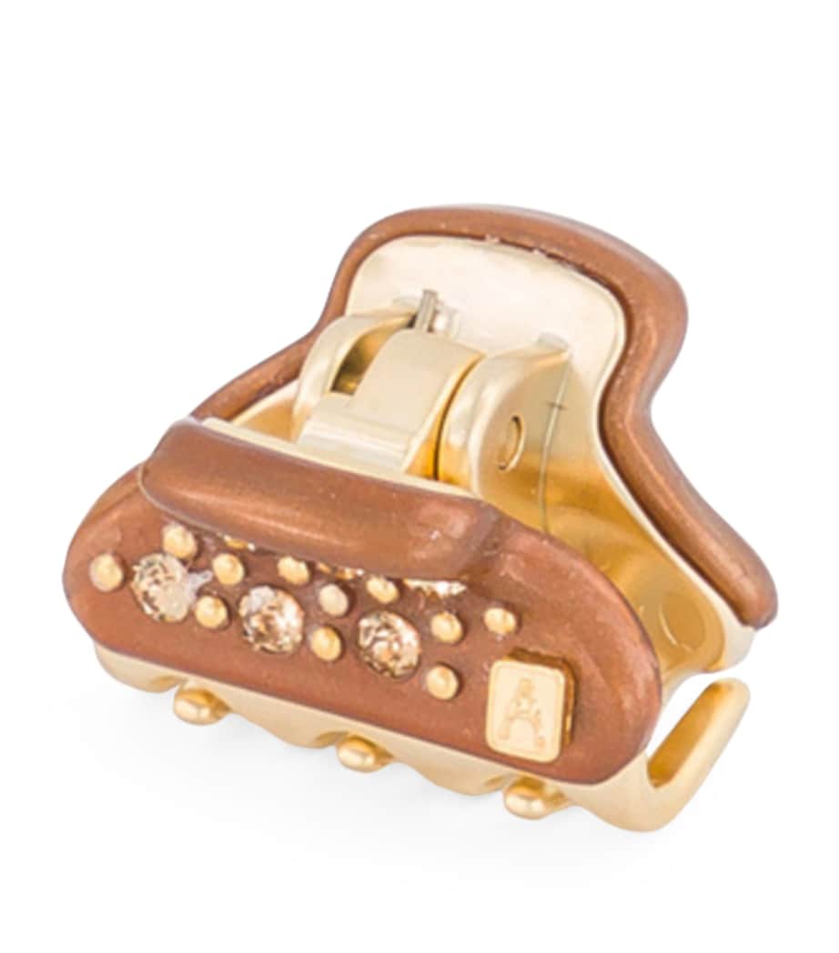 Gold-Plated Mini Claw Hair Clips (Set of 2)