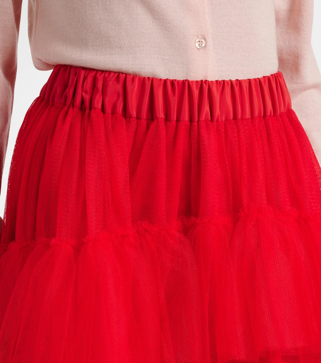 Simone Rocha - Tiered tulle midi skirt