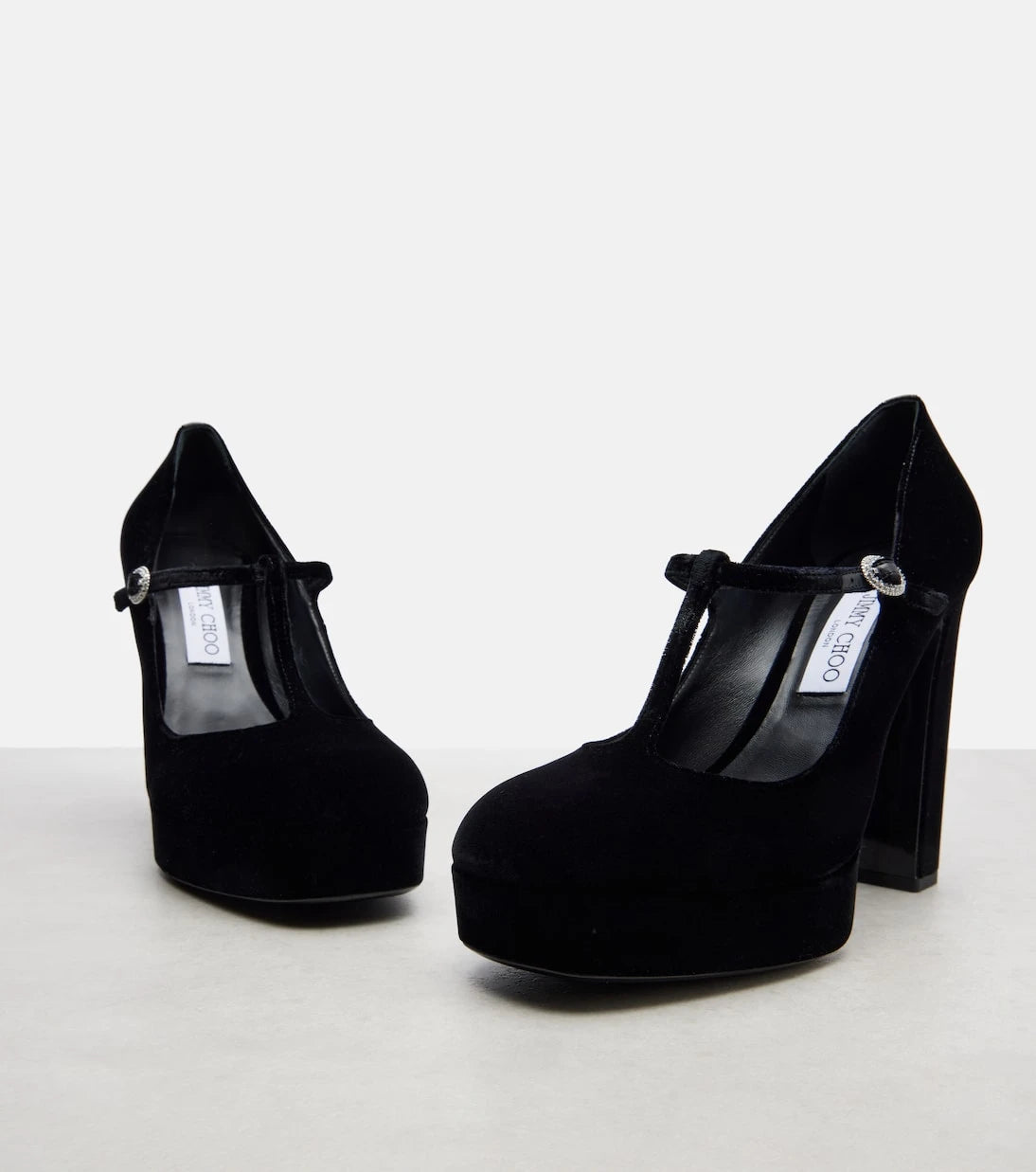Jimmy Choo - Marene 120 velvet Mary Jane pumps