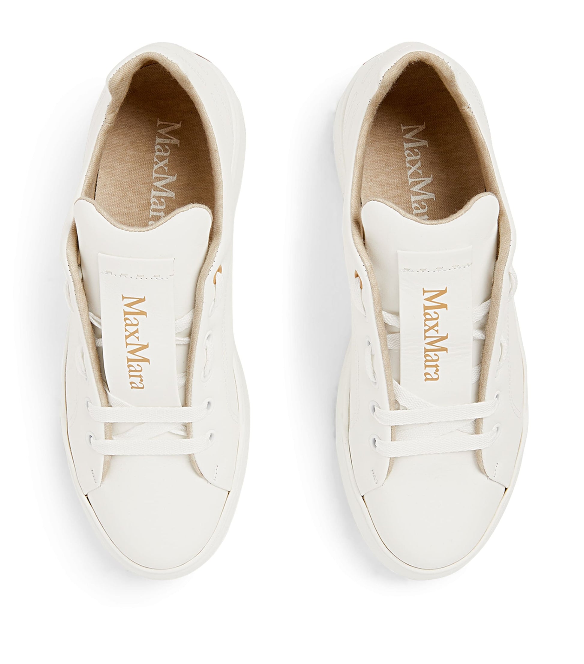 Max Mara White Leather Sneakers