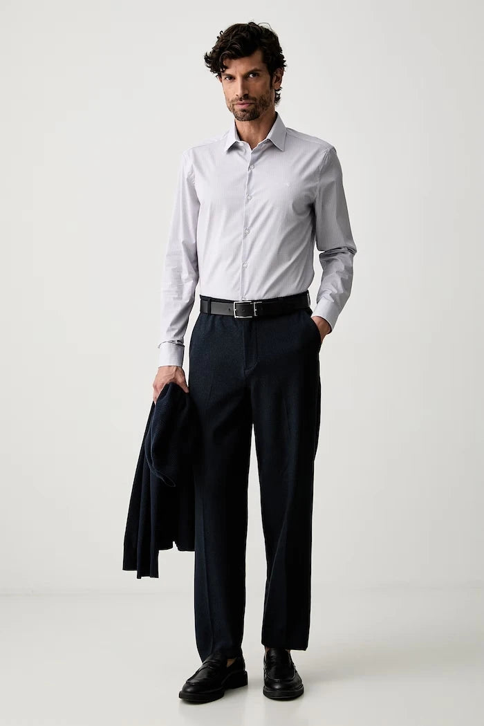 Calvin Klein erkek pamuklu elastanlı gömlek