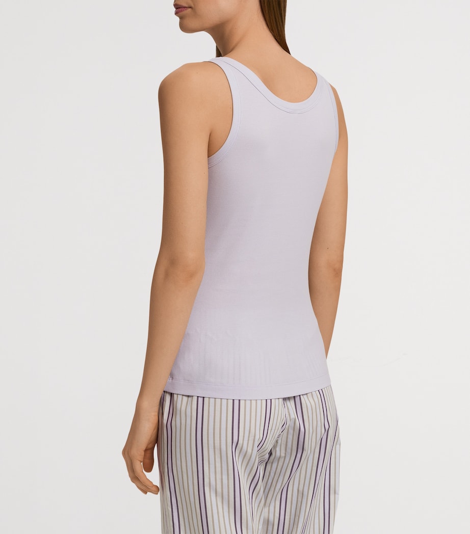 Hanro Purple Cotton Tank Top