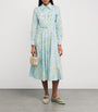 Cotton Floral Emmalyna Midi Dress LITTLE LILLIES BLUE