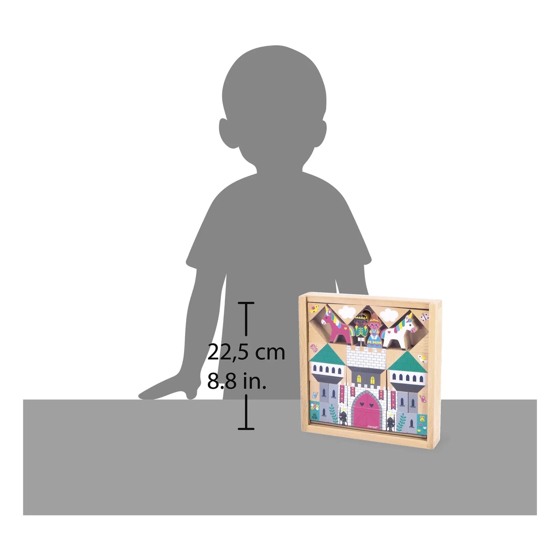 Janod - Enchanted Kingdom wooden blocks set - Cross Roads