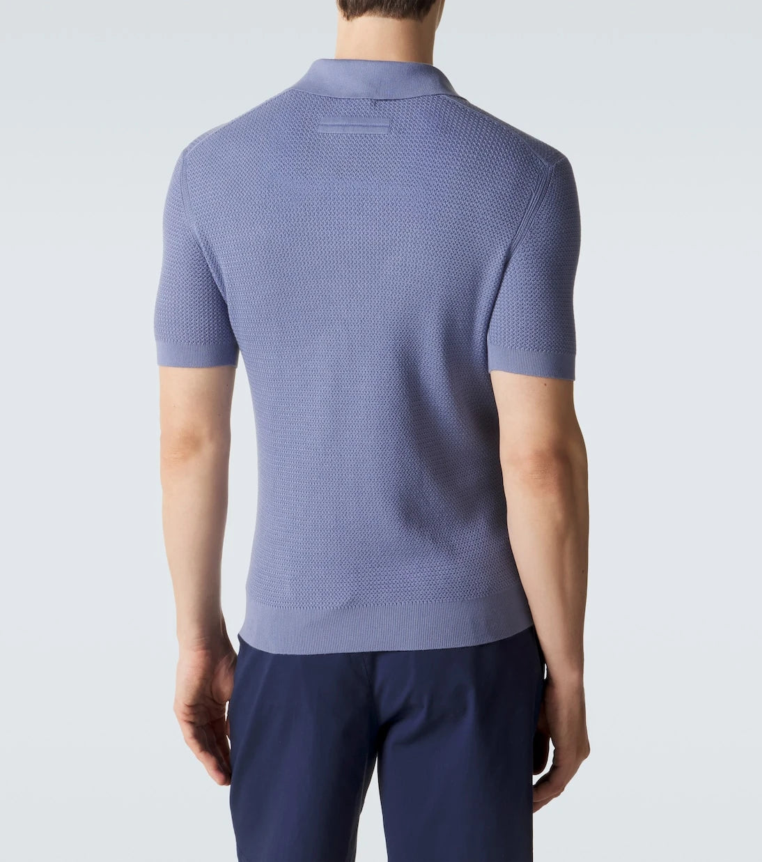 Zegna - Knitted cotton polo shirt