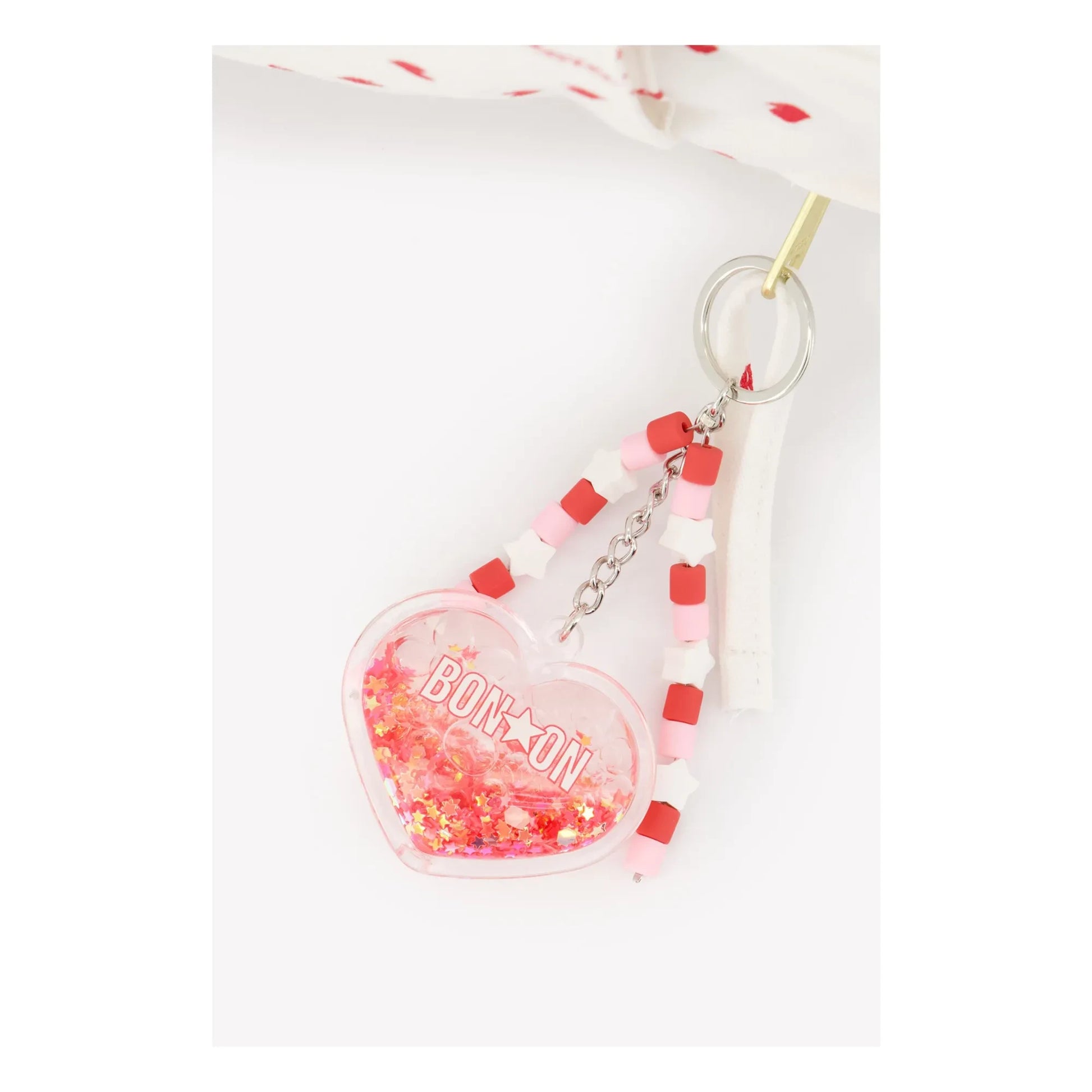 Bonton - PM Backpack Hearts | Ecru