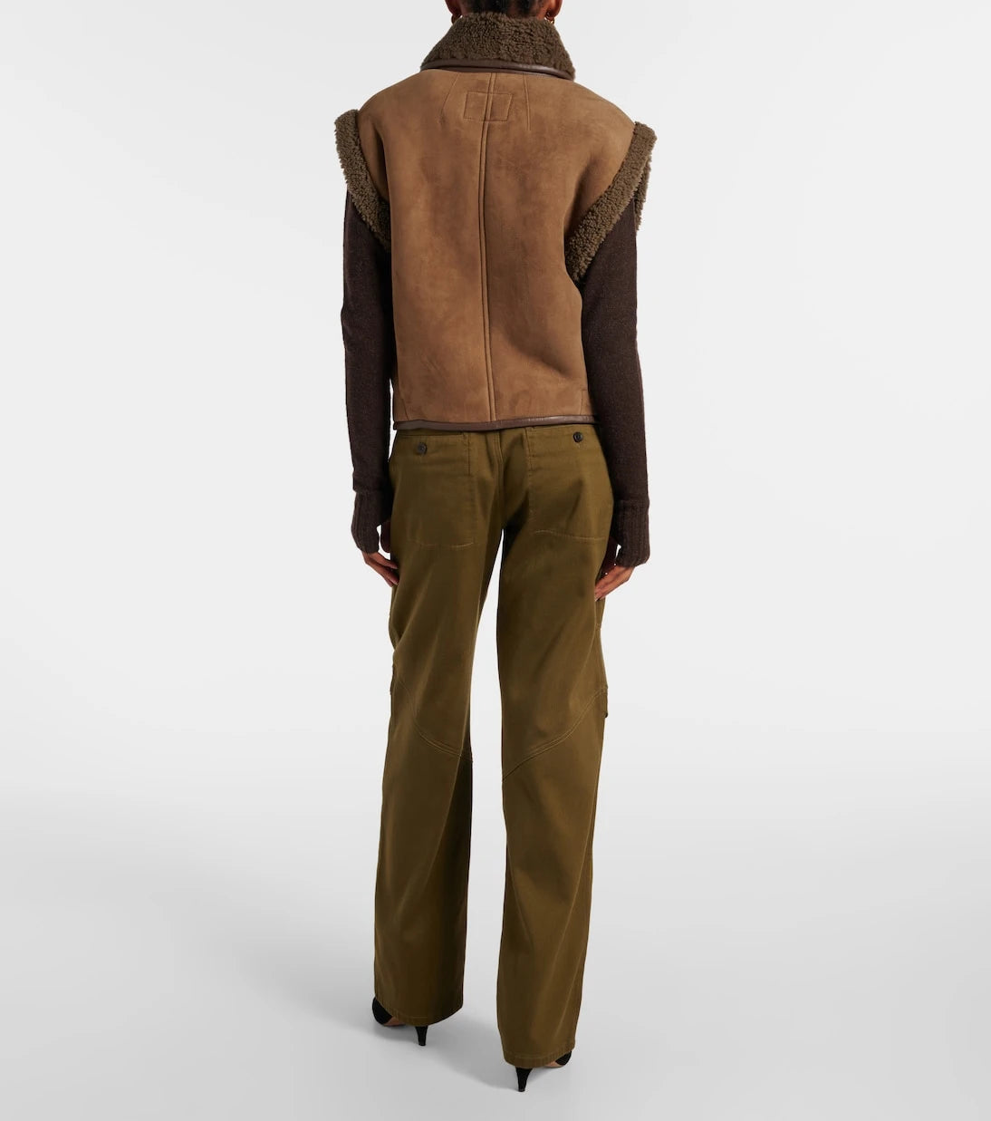 Isabel Marant - Alime shearling-trimmed suede vest