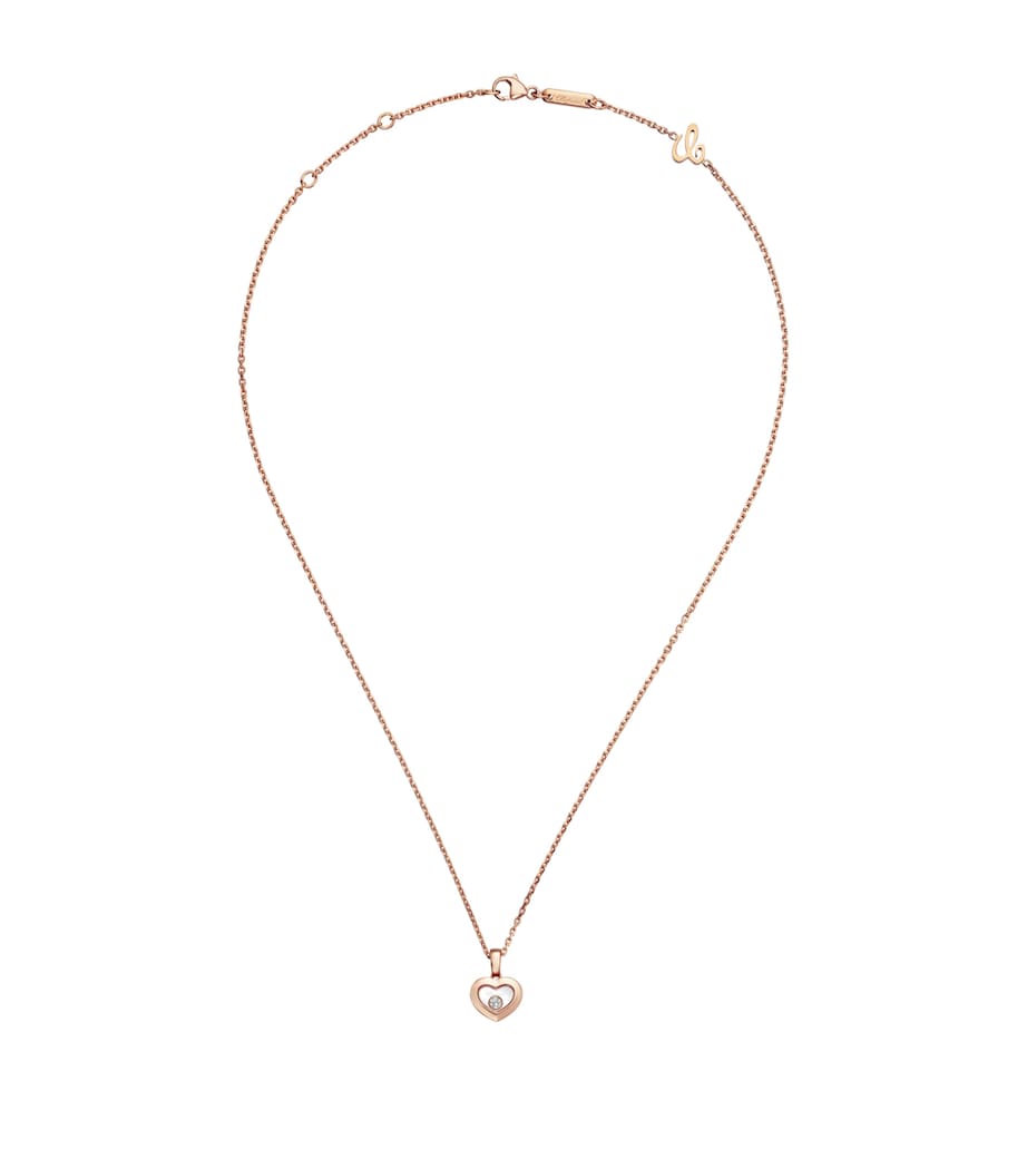Rose Gold And Diamond Happy Diamonds Icons Pendant