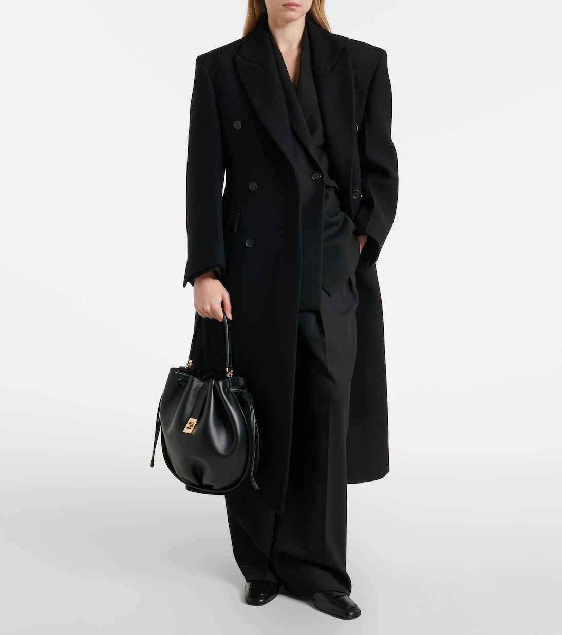 Ferragamo - Hug leather bucket bag