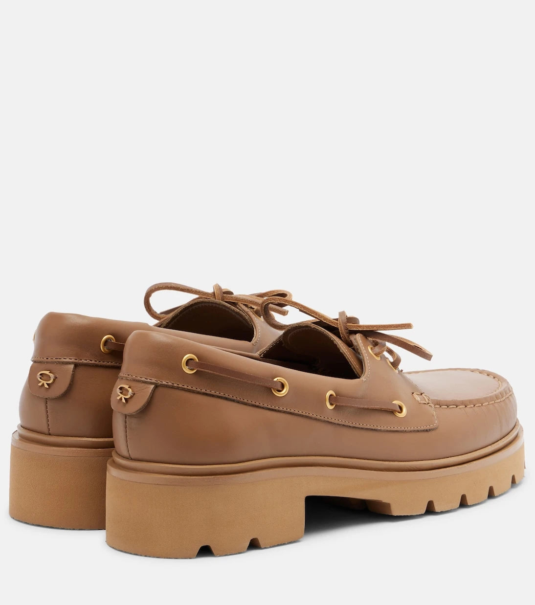 Gianvito Rossi - Olonne leather boat shoes