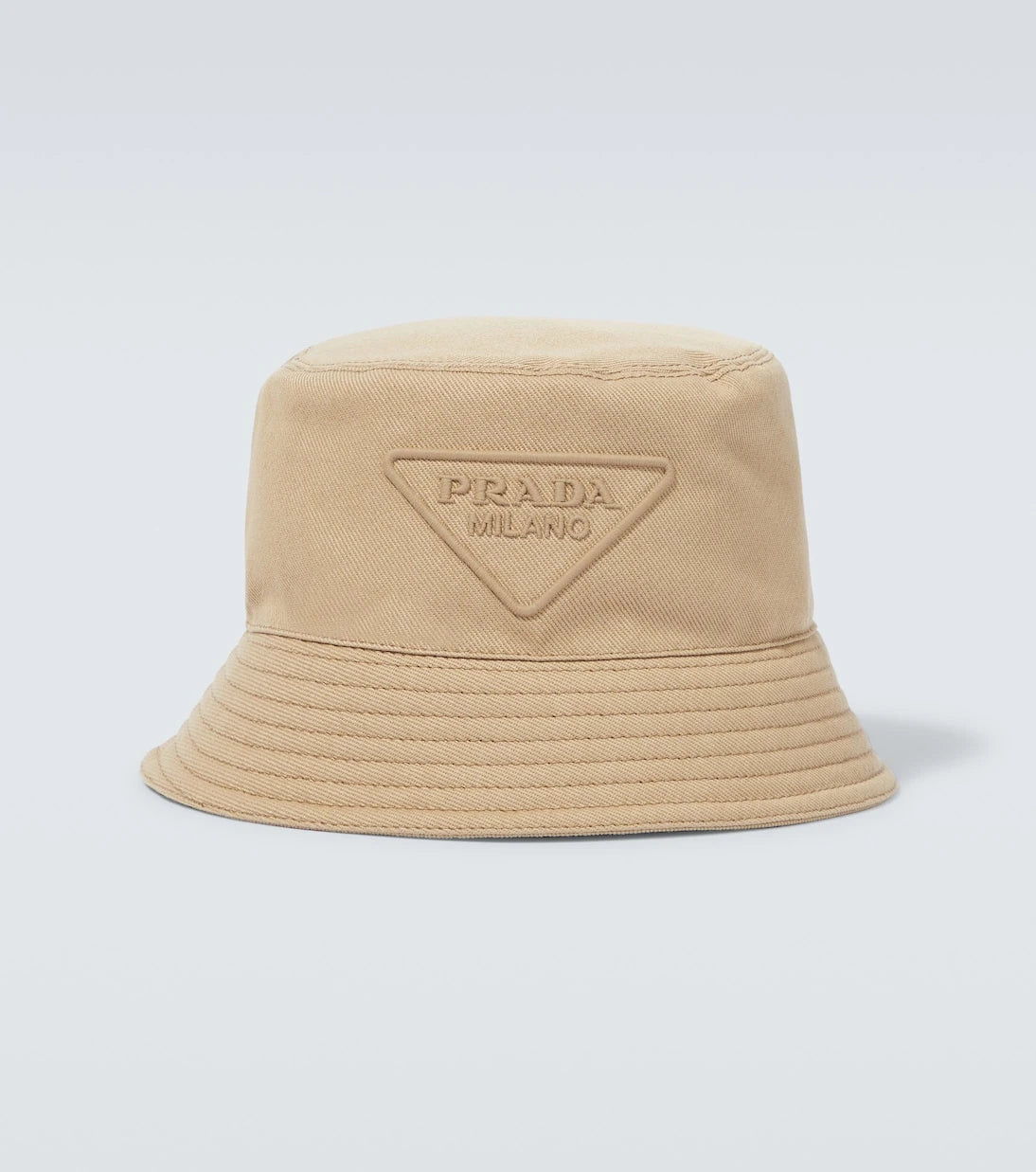 Prada - Logo cotton bucket hat