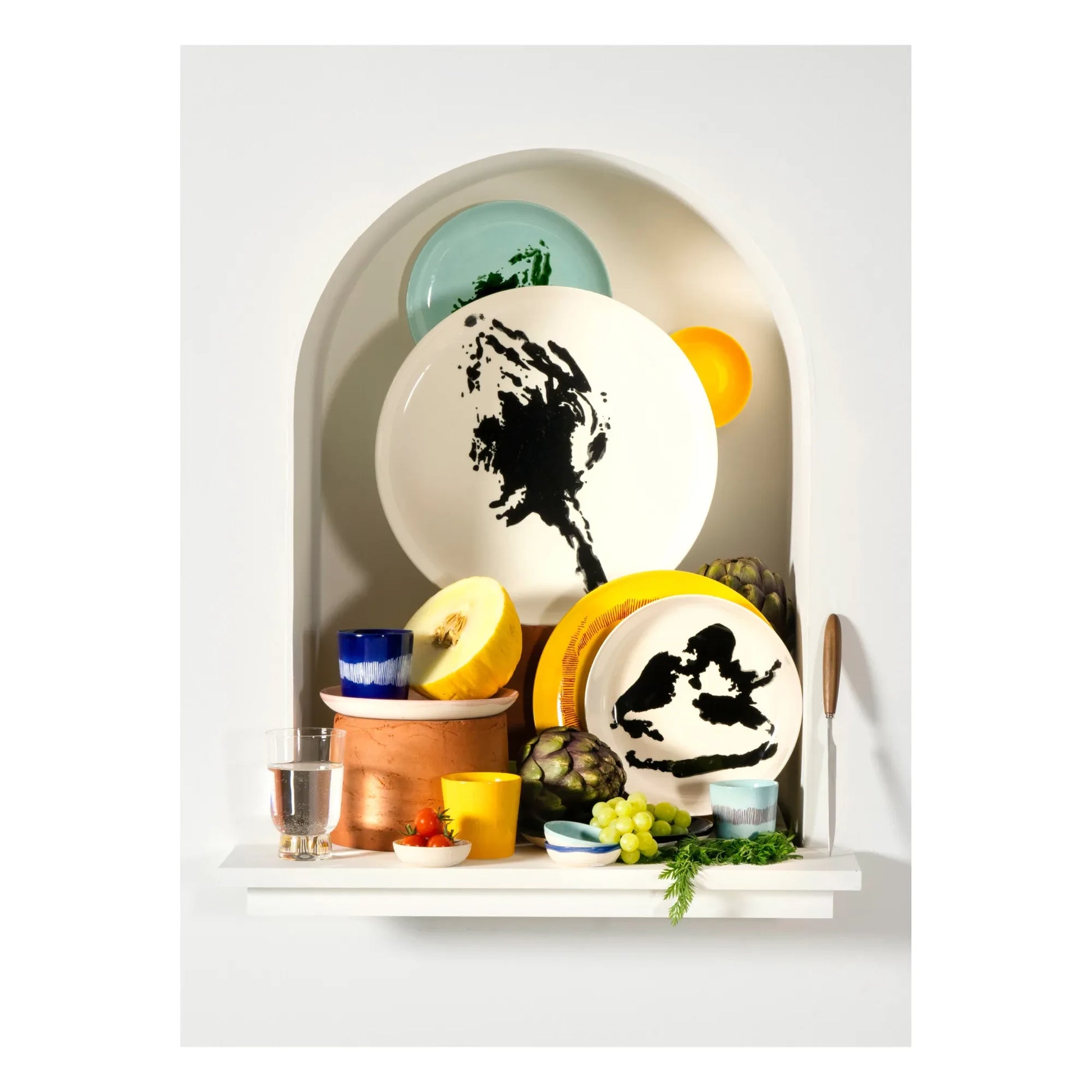 Serax - Feast Pepper Plates - Ottolenghi - Set of 2 | Black