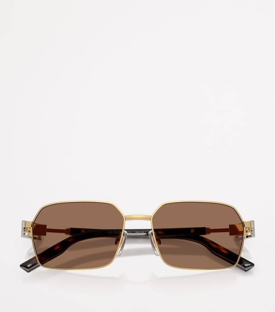 Dolce & Gabbana Wire-Frame Rectangular Sunglasses