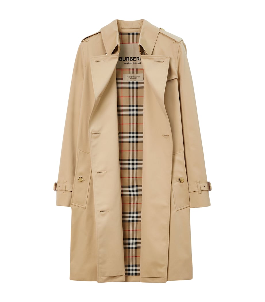 Gabardine Kensington Mid-Length Trench Coat
