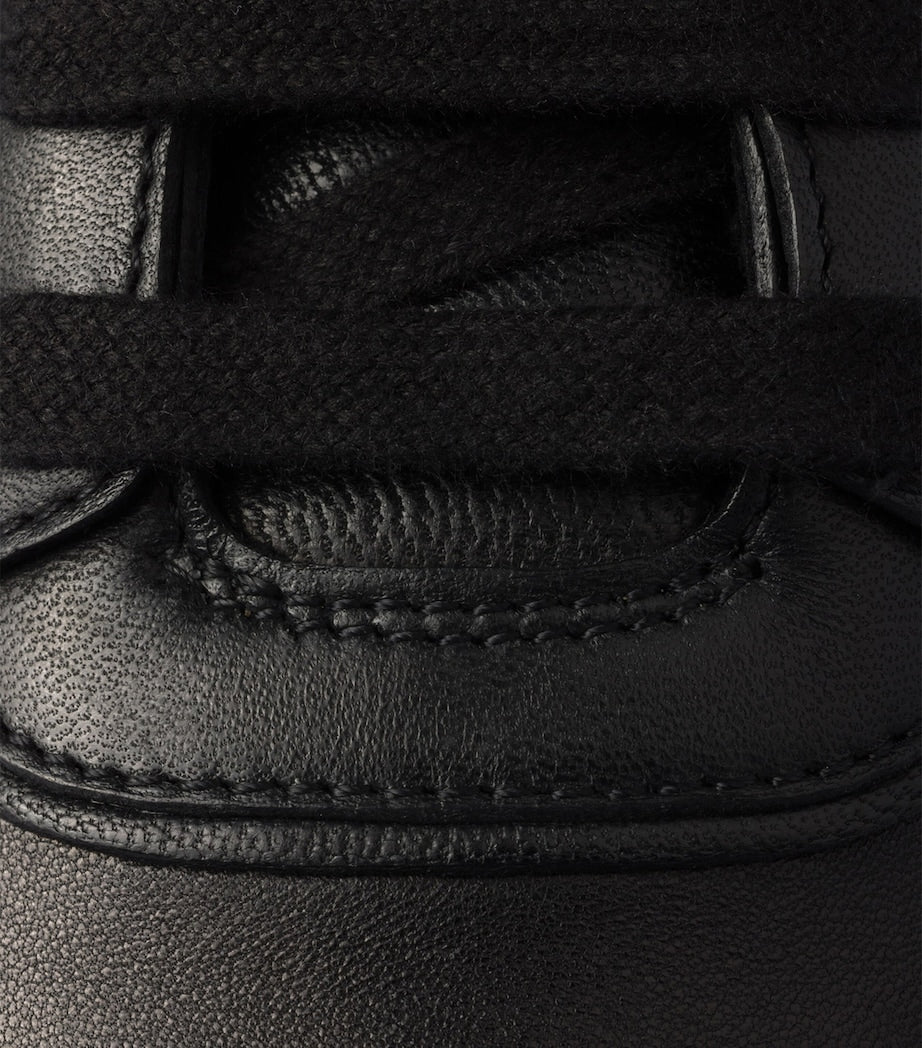 Prada Black Nappa Leather Sneakers