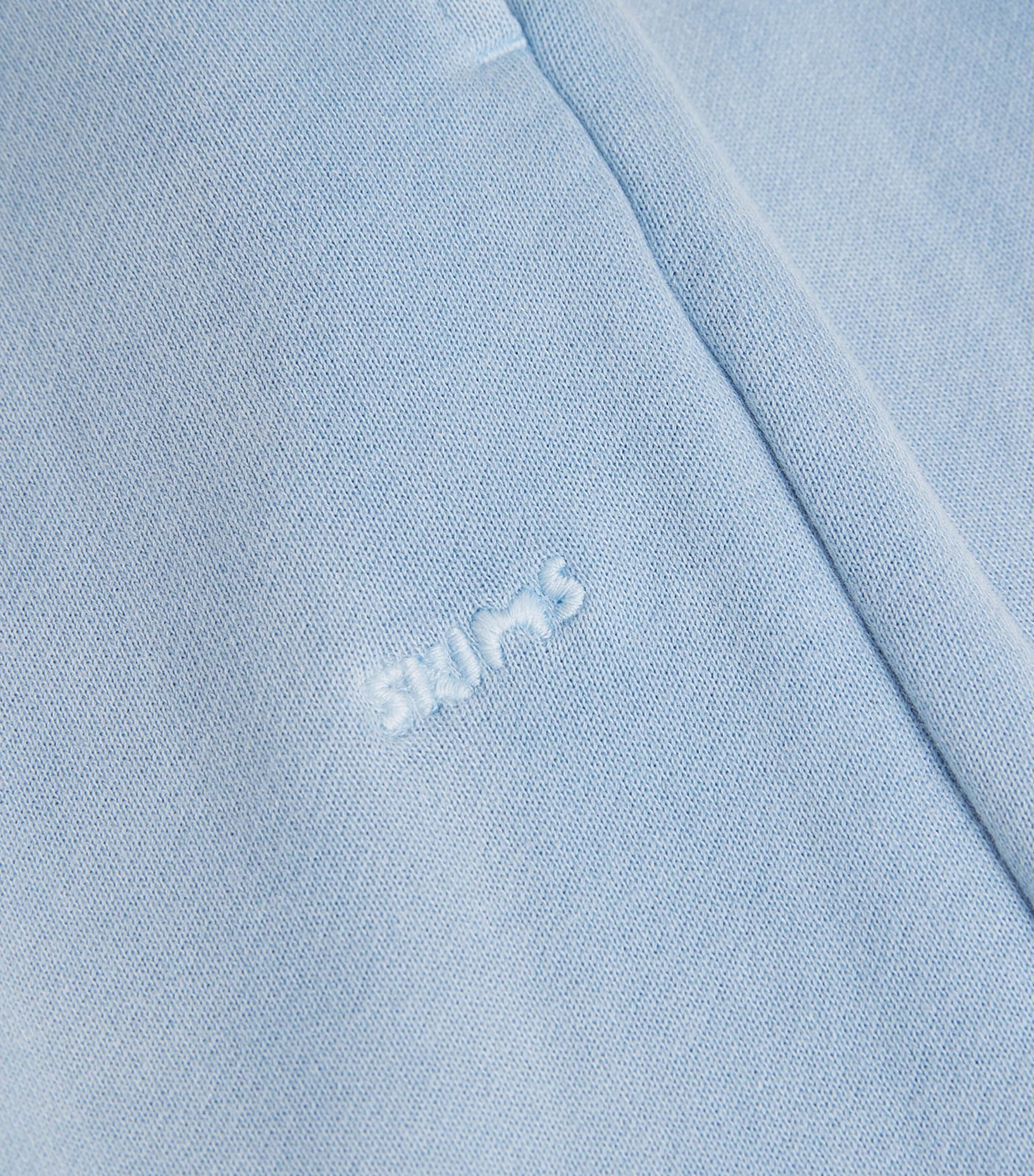 Blue French Terry Low-Rise Sweatpants