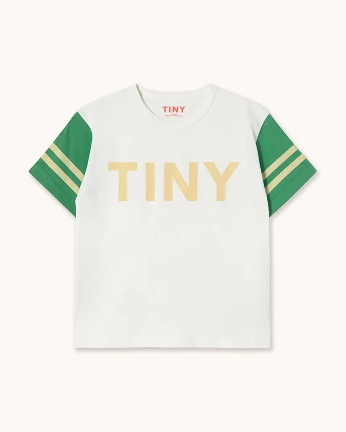 Детска памучна тениска Tinycottons STRIPES LOGO TEE