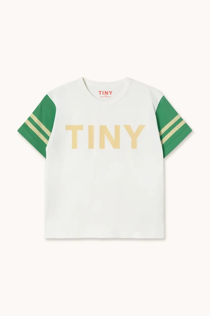 Детска памучна тениска Tinycottons STRIPES LOGO TEE
