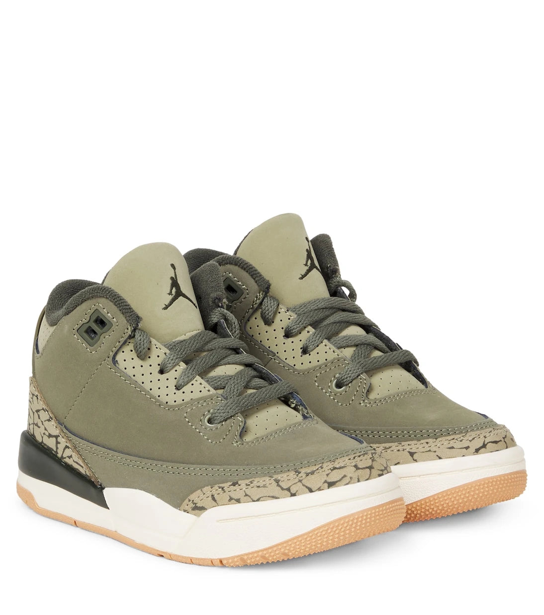 Nike Kids - Air Jordan 3 Retro leather sneakers