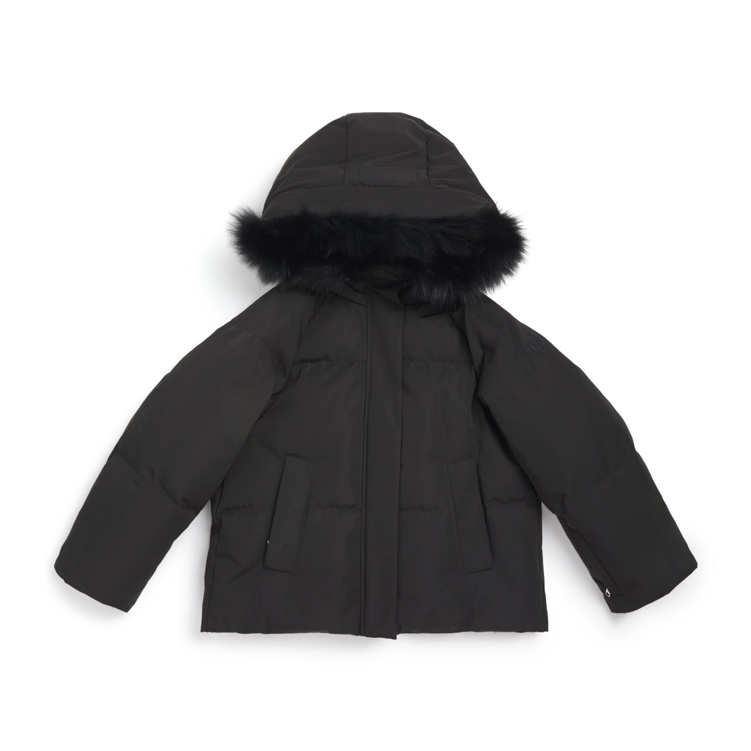 Yves Salomon Enfant Down Fox Fur-Trim Coat (4-14 Years)