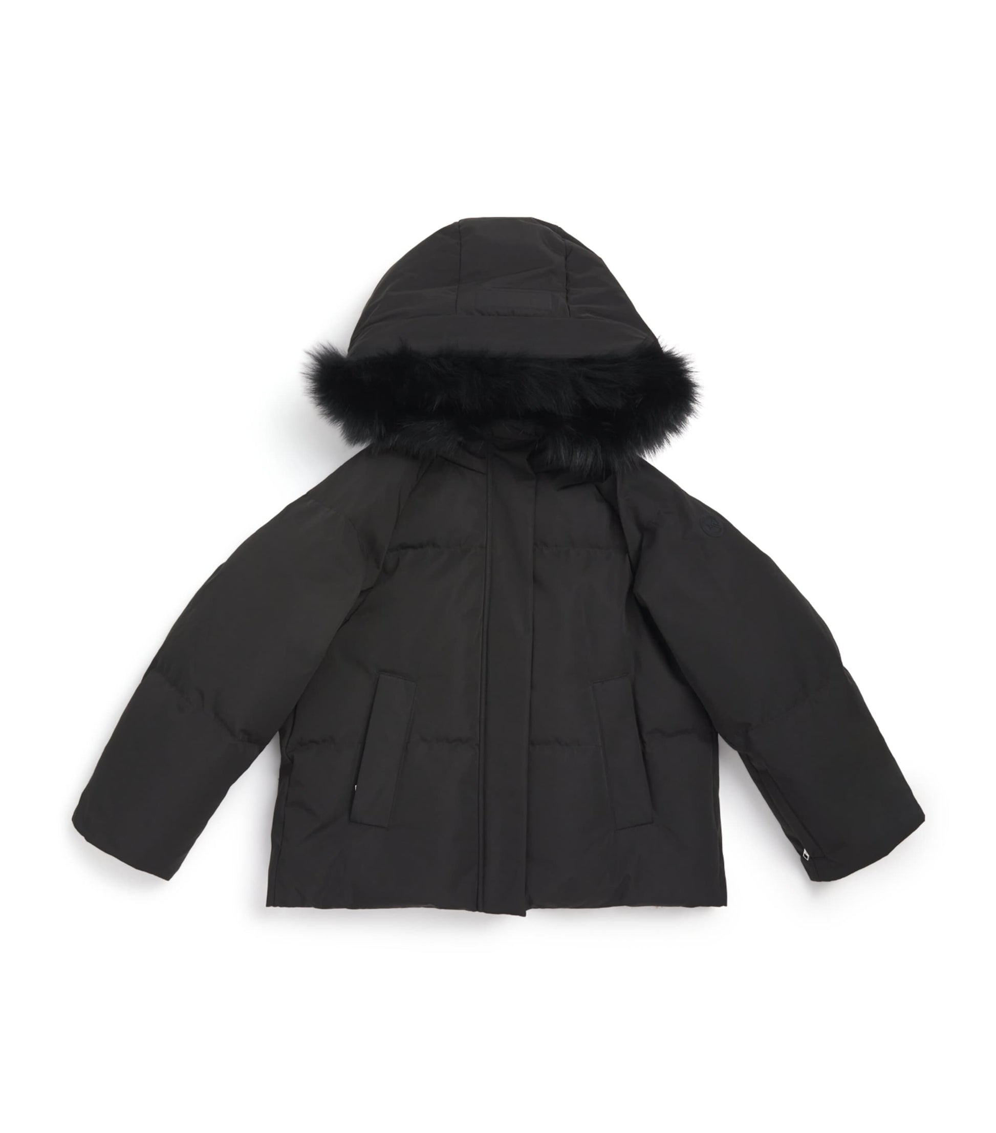 Yves Salomon Enfant Down Fox Fur-Trim Coat (4-14 Years)