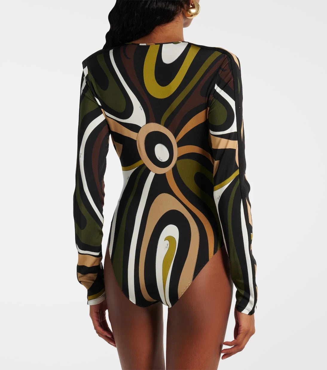 Pucci - Marmo printed satin bodysuit