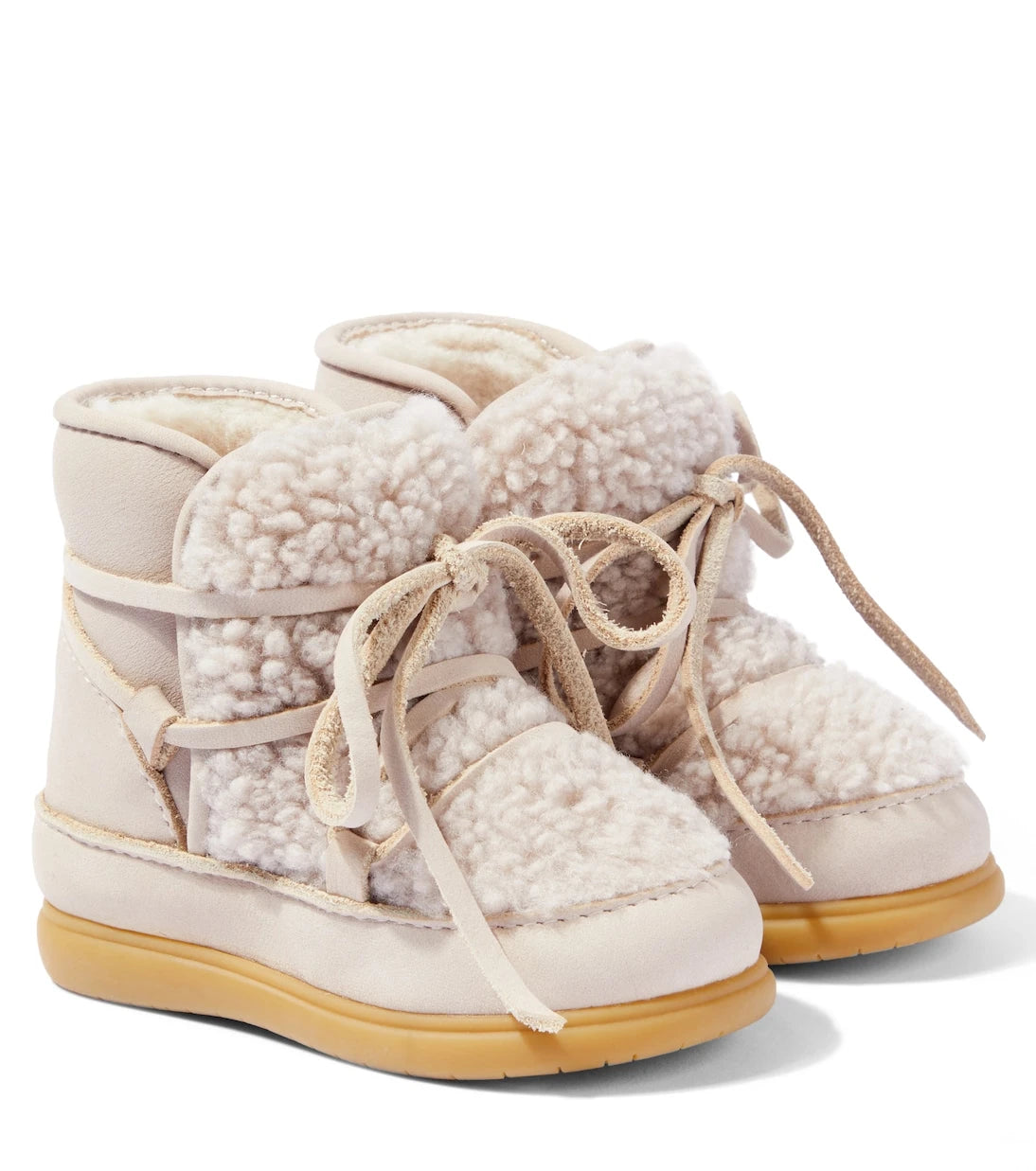 Donsje - Baby Ceysa teddy and leather booties