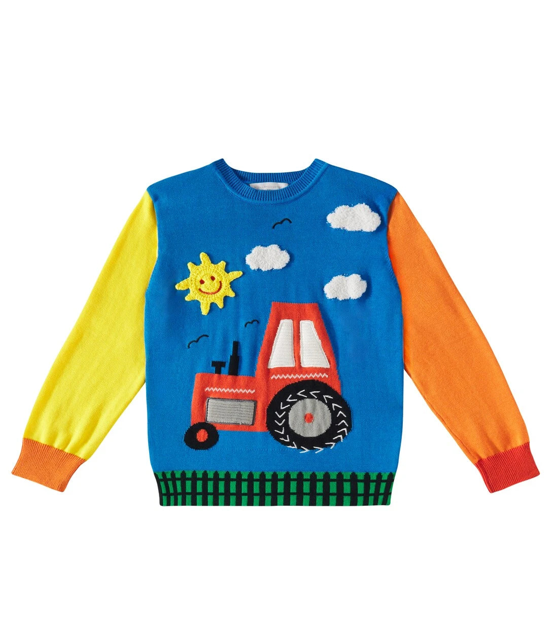 Stella McCartney Kids - Jacquard cotton and wool sweater