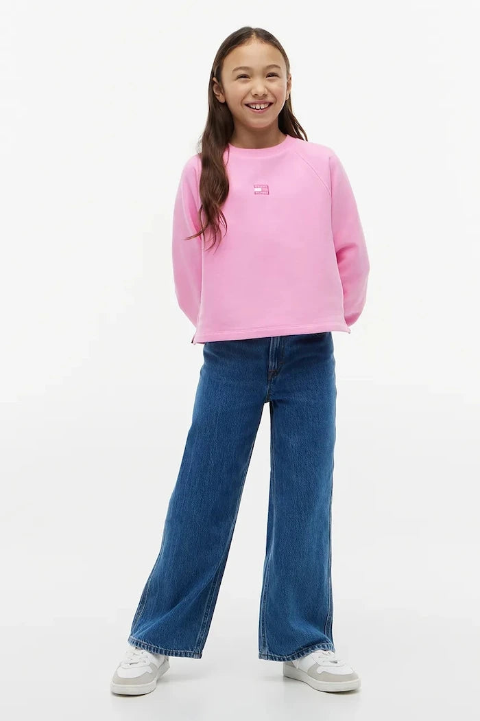 Tommy Hilfiger çocuklar için pamuklu sweatshirt
