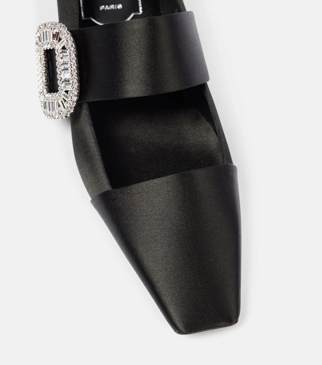 Roger Vivier - Belle Vivier embellished satin flats