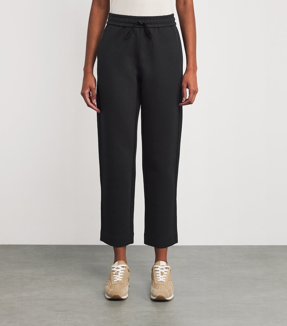 Black Jersey Drawstring Furio Trousers