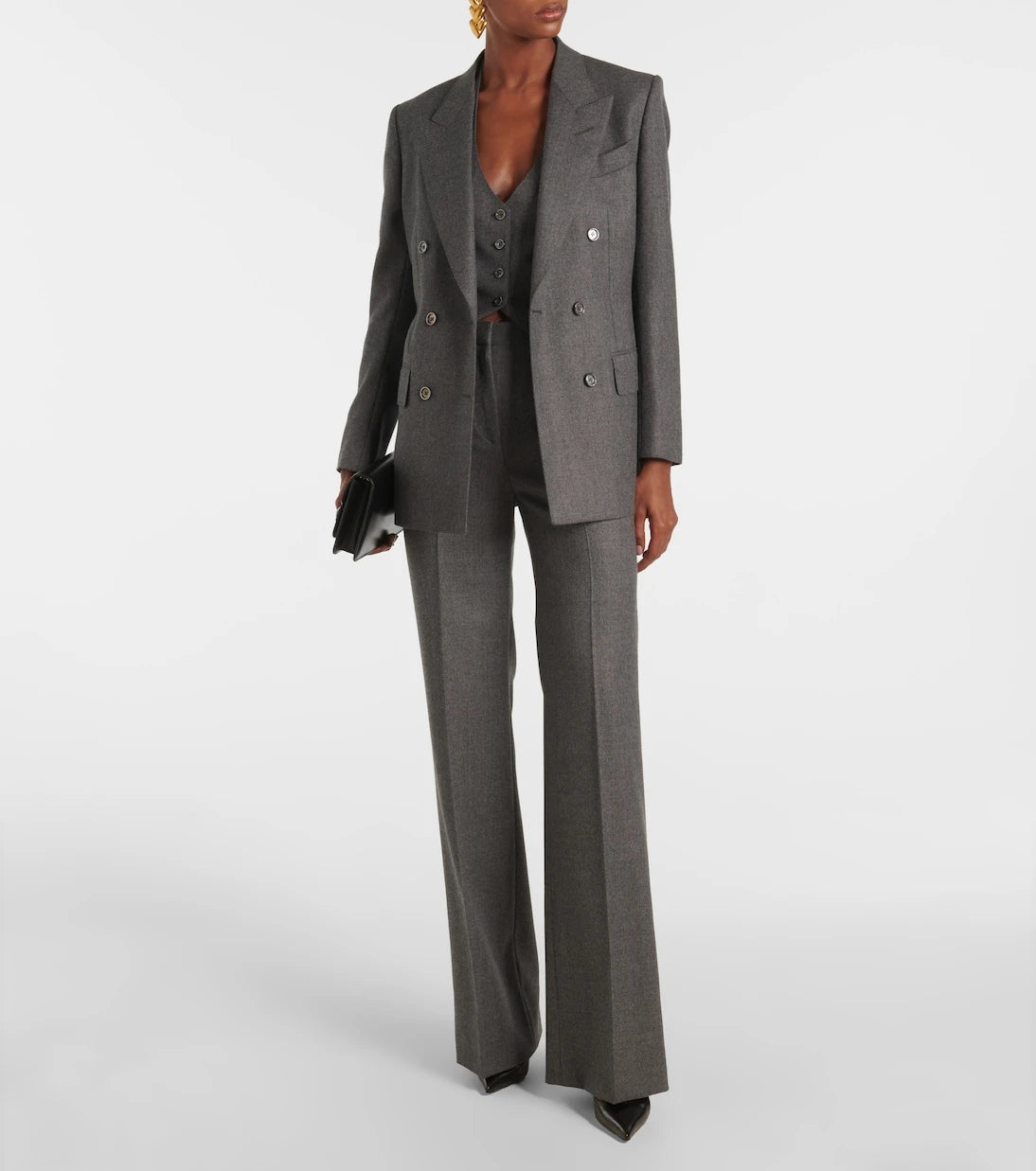 Tom Ford - High-rise wool twill bootcut pants