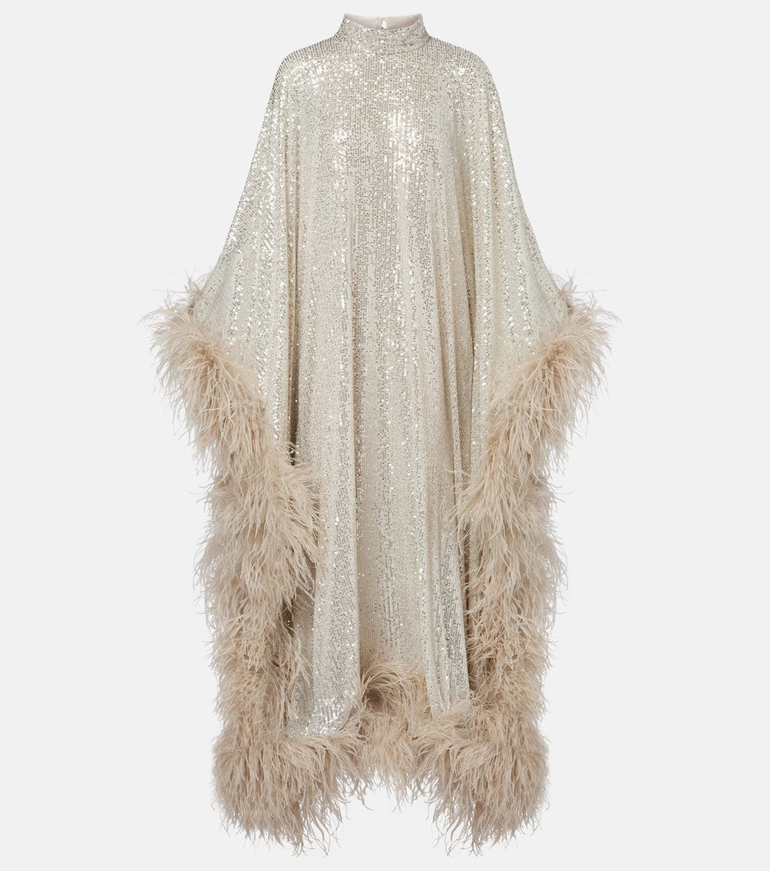 Taller Marmo - Casta Diva Disco feather-trimmed gown