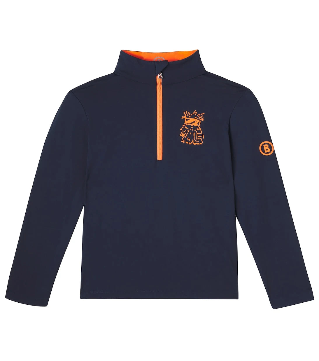 Bogner Kids - Benno printed half-zip technical top