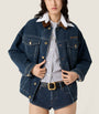 Miu Miu Blue Denim Blouson Jacket