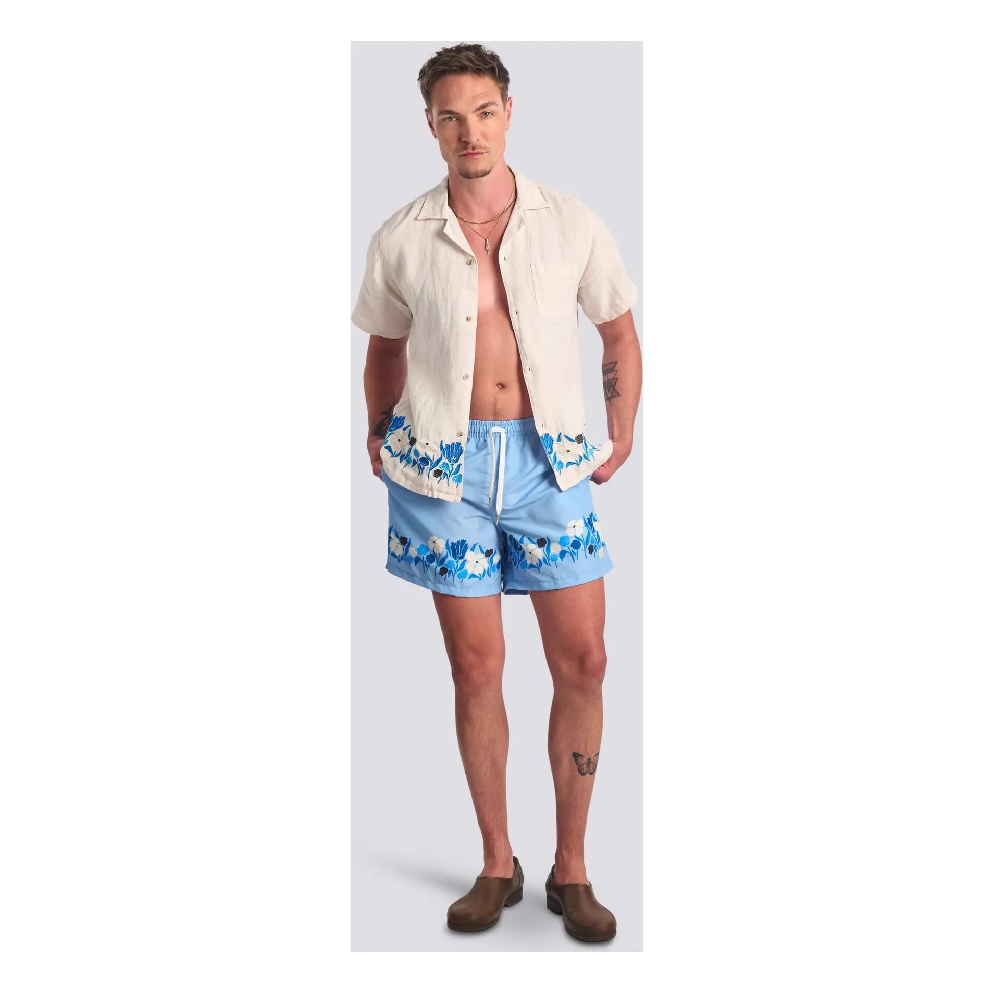 Bather - Regatta Swim Shorts | Light Blue