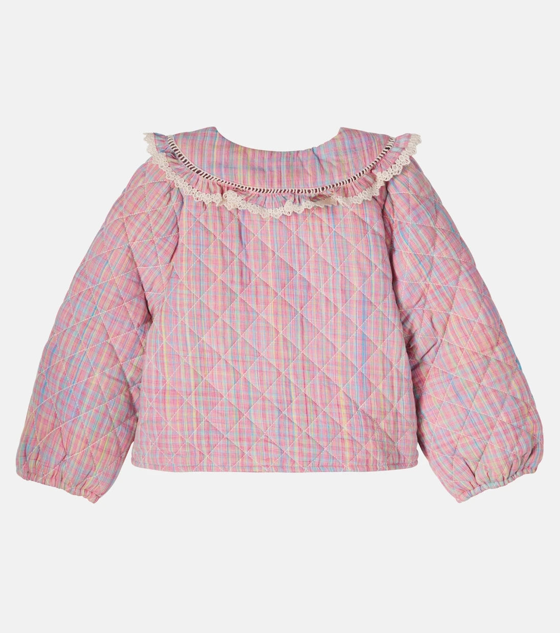 Louise Misha - Joulia checked quilted cotton jacket