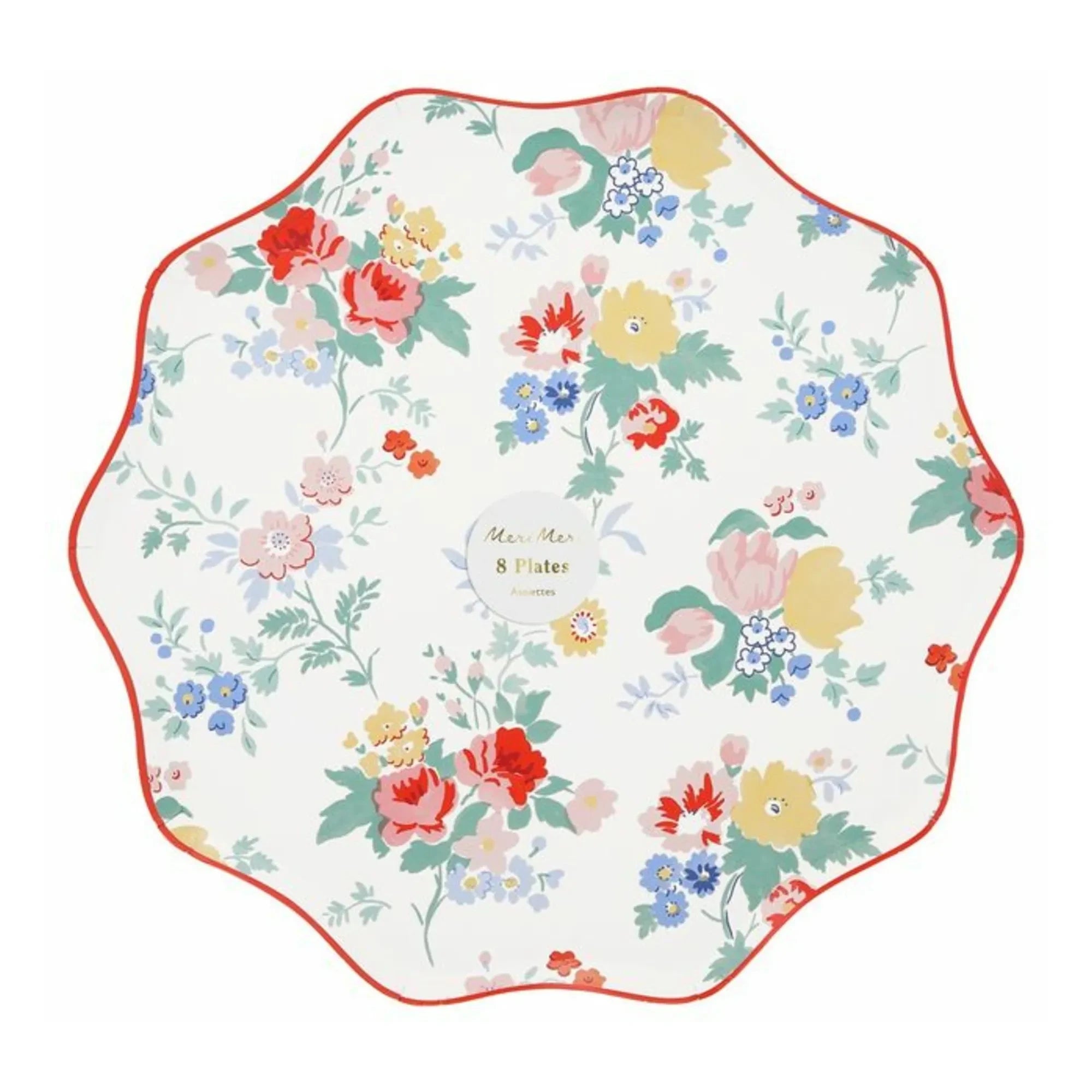 Meri Meri - Vintage Floral plates - Set of 8